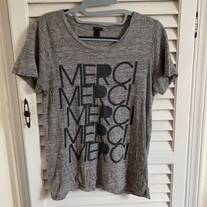 JCREW merci merci tee size S